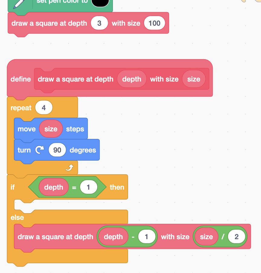 Draw beautiful fractals with Scratch